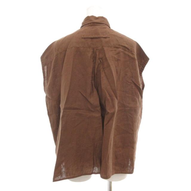 中古】ティッカ TICCA 美品 シャツ ブラウス 麻 リネン ノースリーブ F