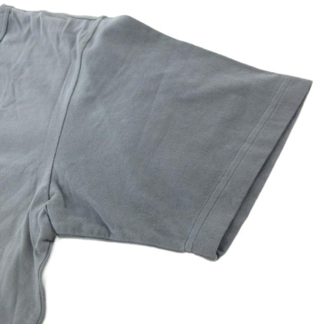 【中古】未使用品 コムデギャルソンオム タグ付き 綿天竺MIX パッチワークTシャツ 半袖 染色加工 S グレー系 AD2020_2