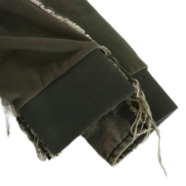 中古】ディーゼル DIESEL D-LOSTY パッチワーク ジャケット レイヤード