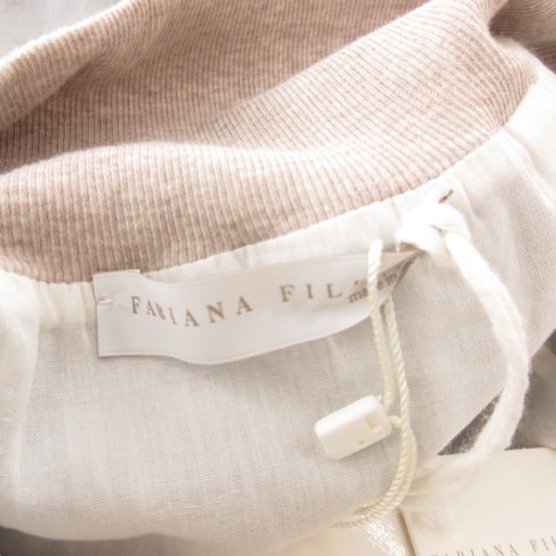 【中古】未使用品 ファビアナ フィリッピ Fabiana Filippi タグ付き フレアスカート イージー ひざ丈 42 グレー_4