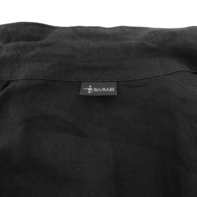 中古】SA-RAH ラップワンピース カシュクール ロング ブラック /UO