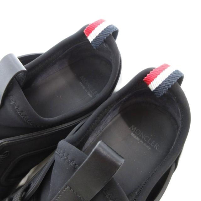 【中古】モンクレール MONCLER エミリアン ローカットスニーカー シューズ ブラック /UO ☆AA★ メンズ 中古】モンクレール MONCLER エミリアン ローカットスニーカー