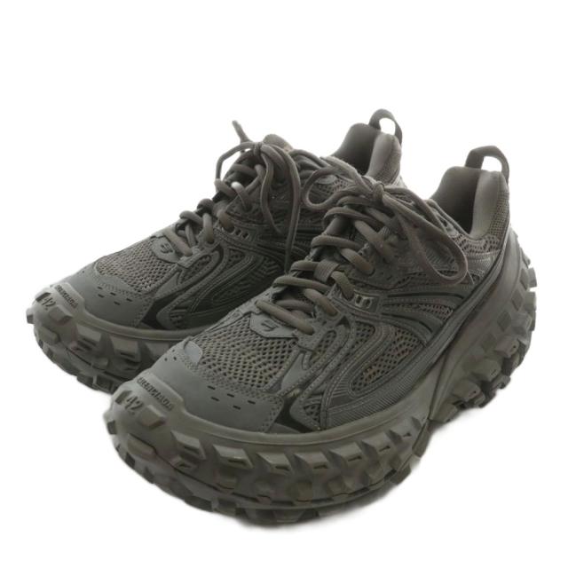 【中古】バレンシアガ BALENCIAGA バウンサー BOUNCER スニーカー 厚底 ローカット ロゴ 42 27.5cm グレー系 685613