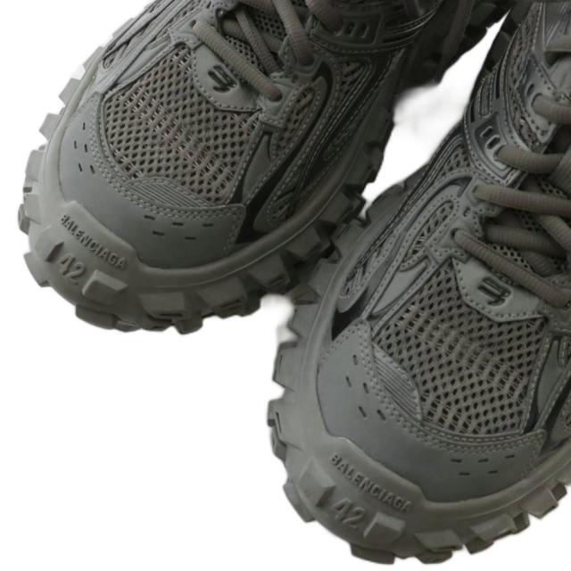 【中古】バレンシアガ BALENCIAGA バウンサー BOUNCER スニーカー 厚底 ローカット ロゴ 42 27.5cm グレー系 685613