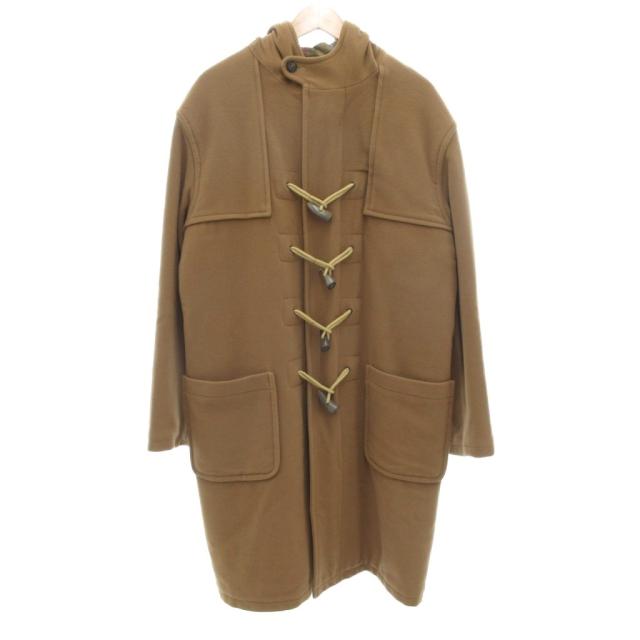 【中古】マルベリー Mulberry ヴィンテージ ダッフルコート ロング 中綿 メルトン 英国製 L ブラウン /UO メンズ