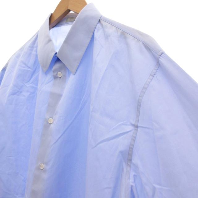 【中古】ディオールオム Dior HOMME コットン ポプリンシャツ 長袖 44 ライトブルー /UO メンズ 中古】ディオールオム Dior HOMME コットン ポプリンシャツ 長袖 44