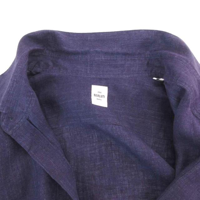 中古】ベルルッティ Berluti 24年夏 リネン シャツ スクリット