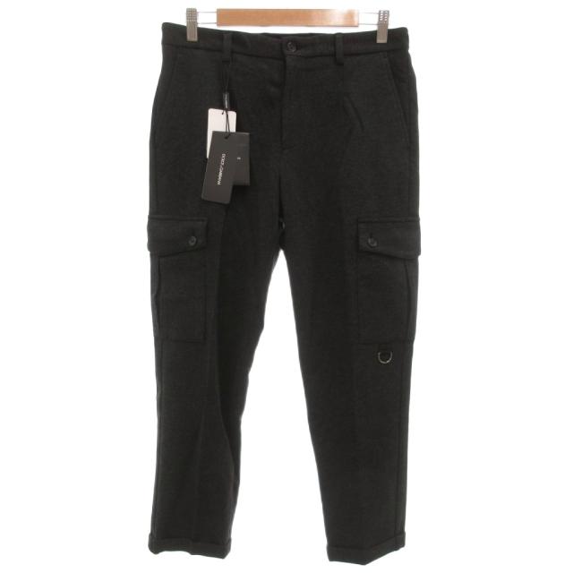 【中古】未使用品 ドルチェ&ガッバーナ ドルガバ タグ付 ストレッチ レーヨンナイロン ジャージー カーゴパンツ 46