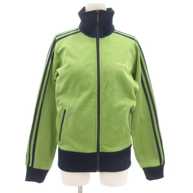 【中古】アディダス adidas 00s トラックジャケット ジャージ L ジップアップ ロゴ刺繍 トレフォイル 万国タグ