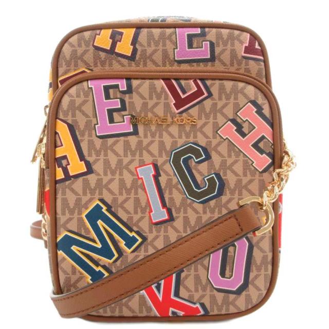 【中古】マイケルコース MICHAEL KORS ロゴショルダーバッグ 斜め掛け クロスボディ チェーン ボックス