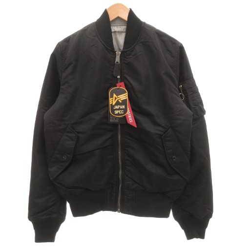 【中古】未使用品 アルファ ALPHA インダストリーズ タグ付 リバーシブル MA-1 フライトジャケット 中綿ブルゾン L
