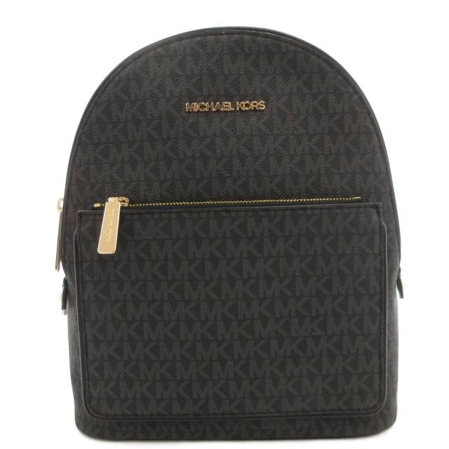 【中古】マイケルコース MICHAEL KORS リュック バックパック デイパック アディナ MKシグネチャー ロゴ レザー