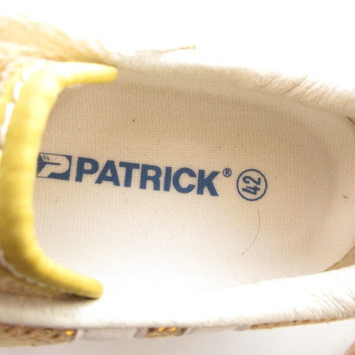 【中古】パトリック PATRICK IGMARA スニーカー 42 26.5cm シューズ ローカット ゴールドカラー 527685 /AE メンズ