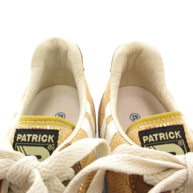 【中古】パトリック PATRICK IGMARA スニーカー 42 26.5cm シューズ ローカット ゴールドカラー 527685 /AE メンズ