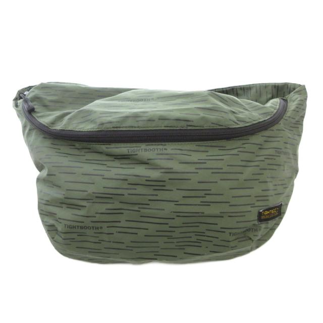 【中古】タイトブース TIGHTBOOTH TBPR RAIN CAMO ROCKY BAG ウエストバッグ ボディバッグ クロスボディ 総柄