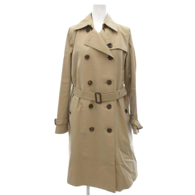 【中古】バーバリー ロンドン BURBERRY LONDON トレンチコート ライナー 裏地ノバチェック ベルト付き 36 ベージュ