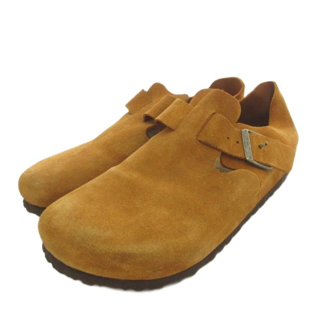 【中古】ビルケンシュトック BIRKENSTOCK London ロンドン ストラップ シューズ スリッポン スエード バックル 28cm