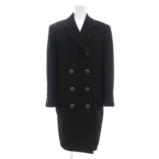 【中古】ジャンニヴェルサーチ GIANNI VERSACE ダブルブレストコート Pコート ピーコート メデューサボタン 40