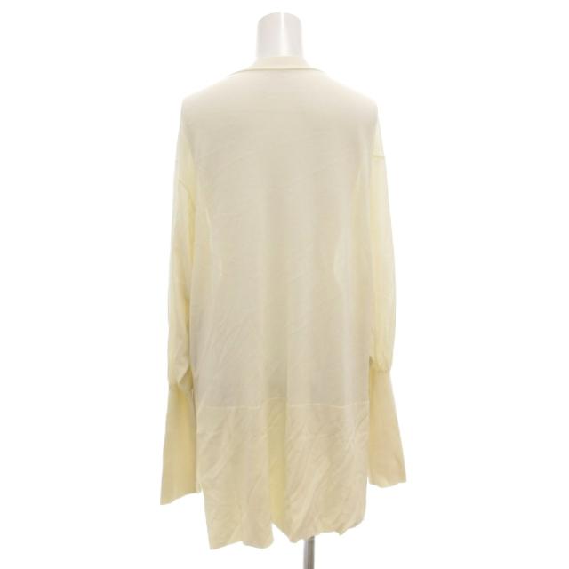 【中古】フォクシー FOXEY Vネック ロングカーディガン ニット 長袖 薄手 40 オフホワイト 39665 /UO レディース_1