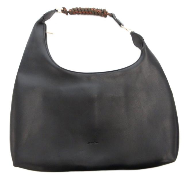 【中古】amity sensei 美品 editors bag for iPad ホーボーバッグ ワンショルダー ブラック /UO レディース