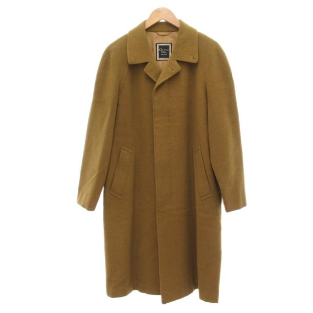 【中古】クリスチャンディオール MONSIEUR ヴィンテージ バルマカーンコート ステンカラー ロング カシミヤ S