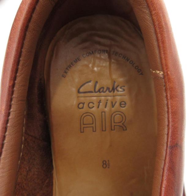 【中古】クラークス clarks active AIR サルタンサン ワラビーシューズ 革靴 8.5 26.5cm レザー 茶 ブラウン /AE