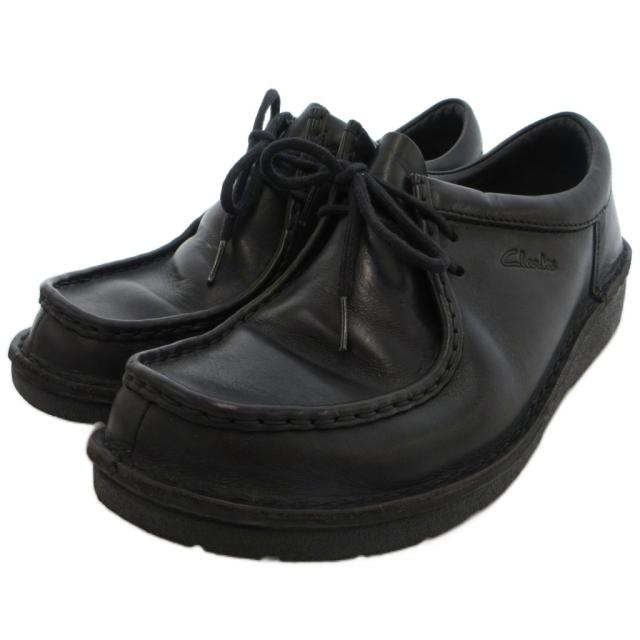 【中古】クラークス clarks active AIR Sultan Sun サルタンサン エアワラビー シューズ レザー 8.5 ブラック /UO