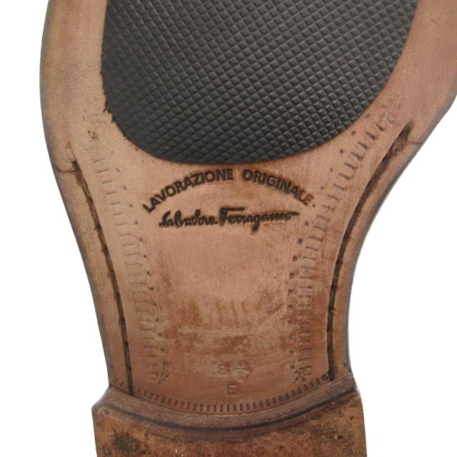 【中古】サルヴァトーレフェラガモ Salvatore Ferragamo ビットローファー 8.5 26.5cm シューズ Uチップ レザー