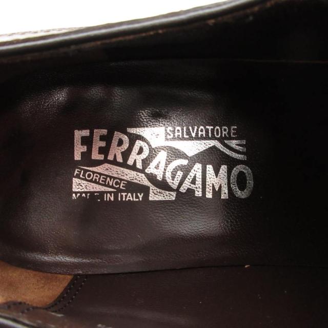 【中古】サルヴァトーレフェラガモ Salvatore Ferragamo ビジネスシューズ 革靴 8.5 26.5cm スクエアトゥ レザー 茶
