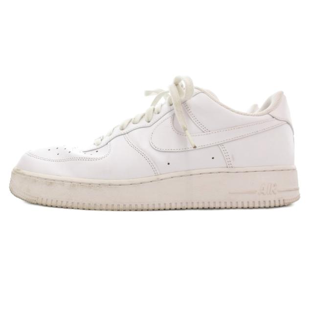 【中古】ナイキ NIKE AIRFORCE 1 07 スニーカー 30cm シューズ ローカット ロゴ 白 ホワイト CW2288-111 /AE メンズ
