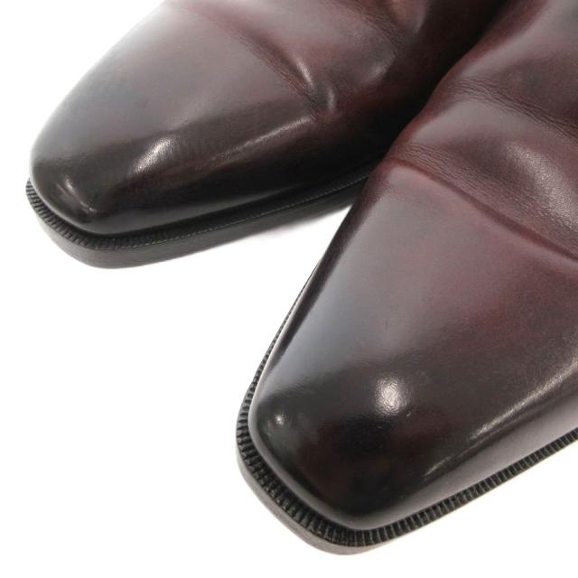 【中古】Berluti アレッサンドロ デムジュール オックスフォードシューズ スクリット パティーヌ レザー 赤茶系 9_3