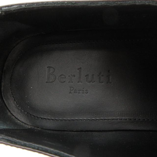 【中古】Berluti アレッサンドロ デムジュール オックスフォードシューズ スクリット パティーヌ レザー 赤茶系 9_6