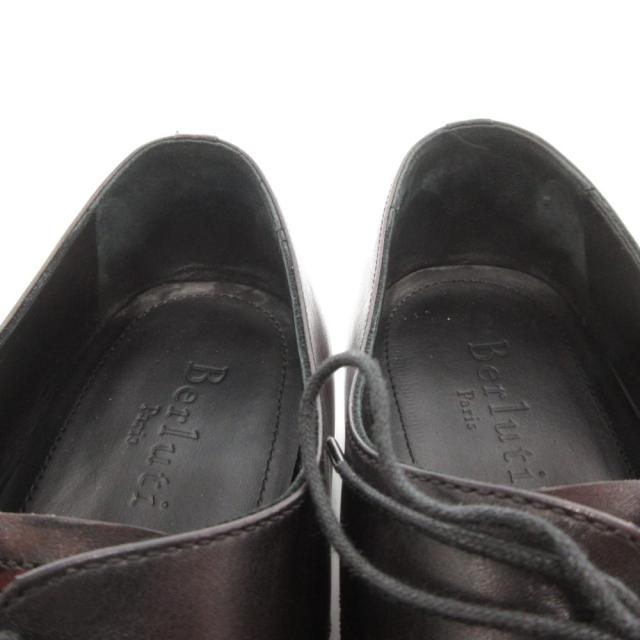 【中古】Berluti アレッサンドロ デムジュール オックスフォードシューズ スクリット パティーヌ レザー 赤茶系 9_7