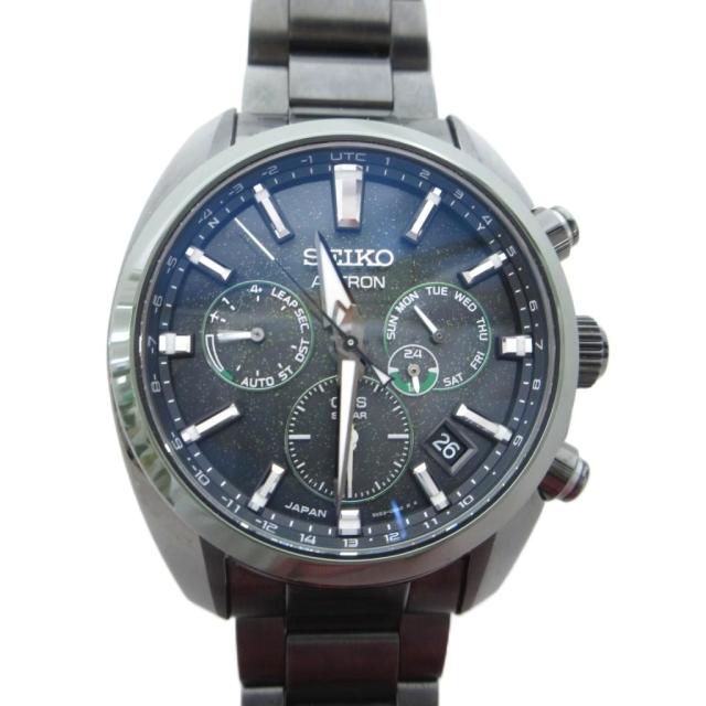 【中古】セイコー SEIKO ASTRON アストロン グローバルライン 腕時計 電波ソーラー GPS クロノグラフ 黒系 SBXC079
