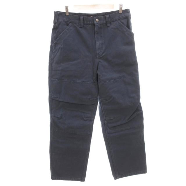 【中古】未使用品 ステューシー STUSSY タグ 24AW TREKKING PANT ワークパンツ ダブルニー ウォッシュ加工 32 紺