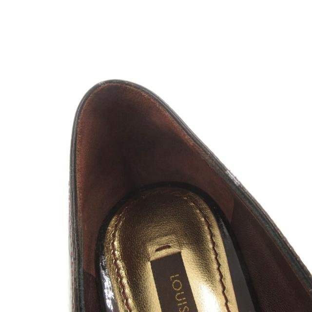 【中古】ルイヴィトン LOUIS VUITTON モノグラム ヴェルニ パンプス ハイヒール オープントゥ 34 アマラント MA0079_8