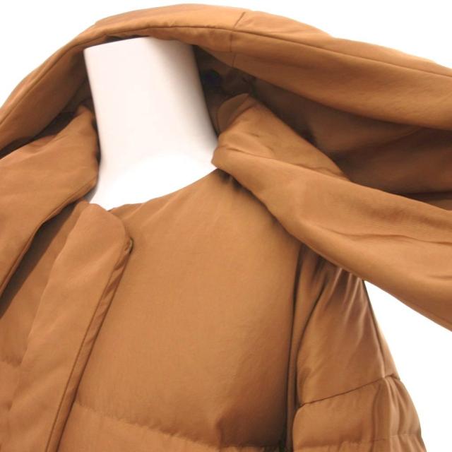 【中古】6 B&Y HOODED STOLE DOWN JACKET ダウンジャケット フード付き オーバーサイズ ジップアップ 36_5