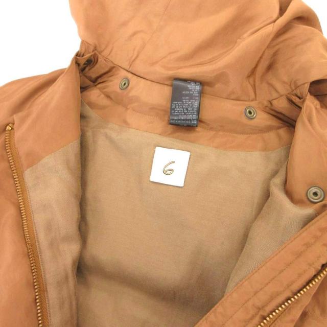 【中古】6 B&Y HOODED STOLE DOWN JACKET ダウンジャケット フード付き オーバーサイズ ジップアップ 36_7