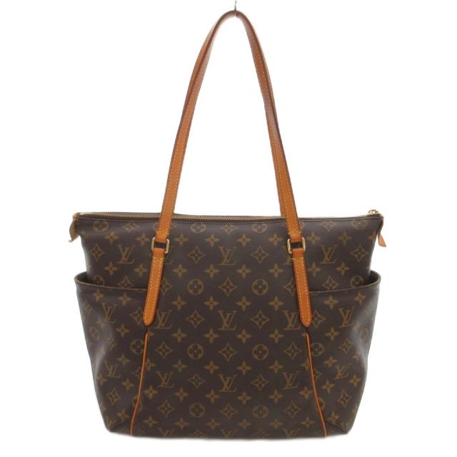 【中古】ルイヴィトン LOUIS VUITTON トータリーMM トートバッグ モノグラム キャンバス 茶 ブラウン M41015 /UO