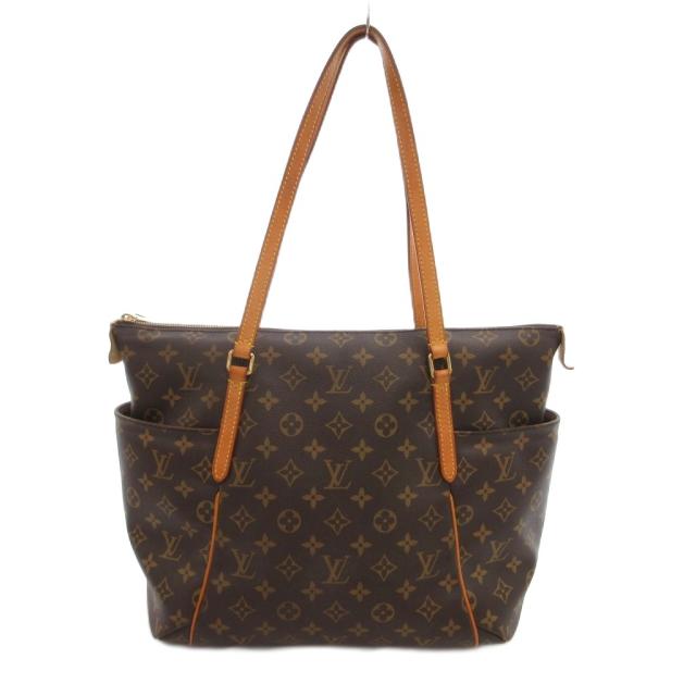 【中古】ルイヴィトン LOUIS VUITTON トータリーMM トートバッグ モノグラム キャンバス 茶 ブラウン M41015 /UO_1