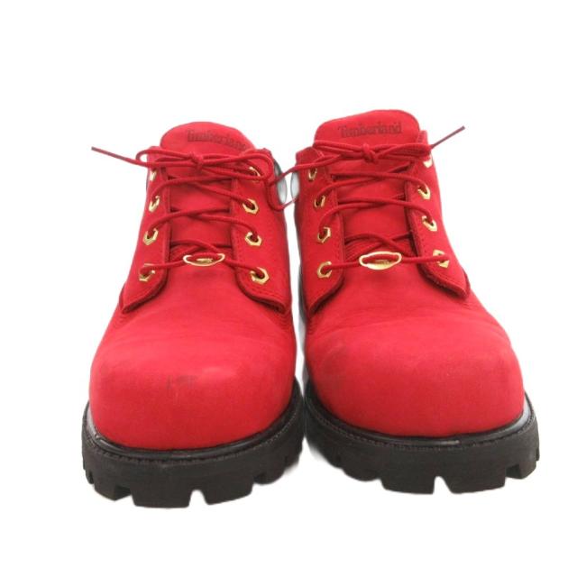 【中古】ティンバーランド Timberland CLASSIC OX クラッシックオックスフォードブーツ レースアップシューズ 赤 29