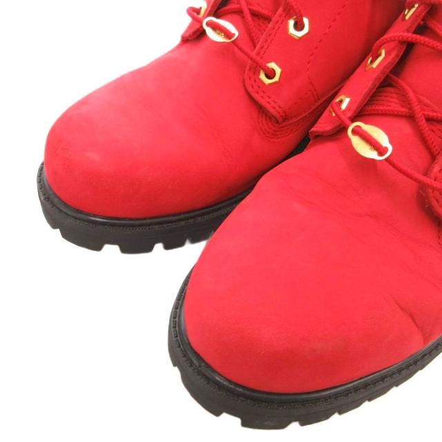 【中古】ティンバーランド Timberland CLASSIC OX クラッシックオックスフォードブーツ レースアップシューズ 赤 29