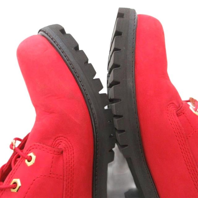 【中古】ティンバーランド Timberland CLASSIC OX クラッシックオックスフォードブーツ レースアップシューズ 赤 29