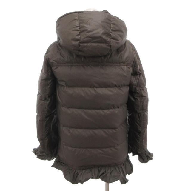 【中古】モンクレール MONCLER Sacai SERI ダウンジャケット ブルゾン フリル ロゴワッペン フード グレー_1