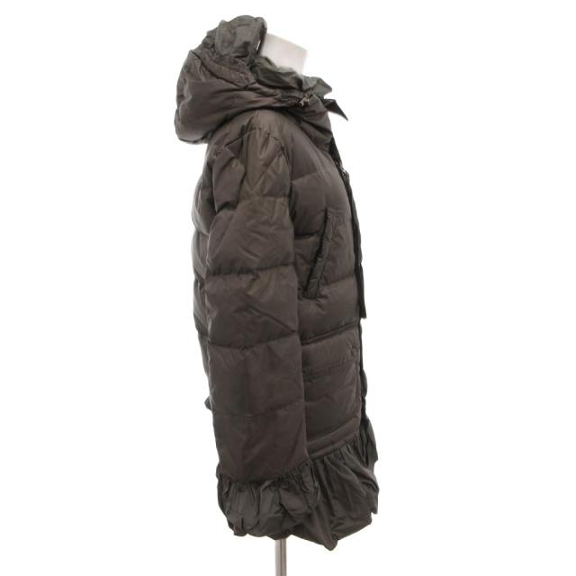 【中古】モンクレール MONCLER Sacai SERI ダウンジャケット ブルゾン フリル ロゴワッペン フード グレー_2
