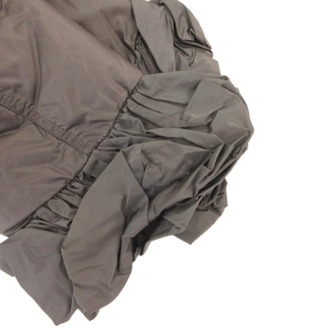 【中古】モンクレール MONCLER Sacai SERI ダウンジャケット ブルゾン フリル ロゴワッペン フード グレー_3