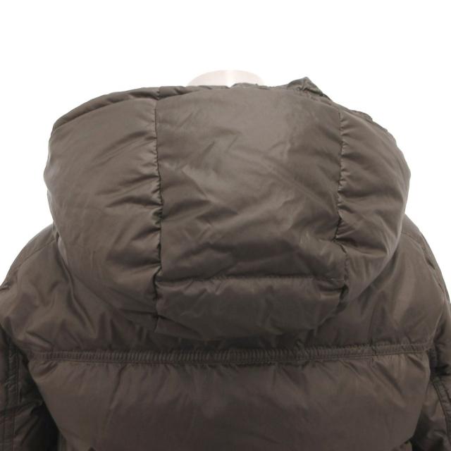 【中古】モンクレール MONCLER Sacai SERI ダウンジャケット ブルゾン フリル ロゴワッペン フード グレー_4
