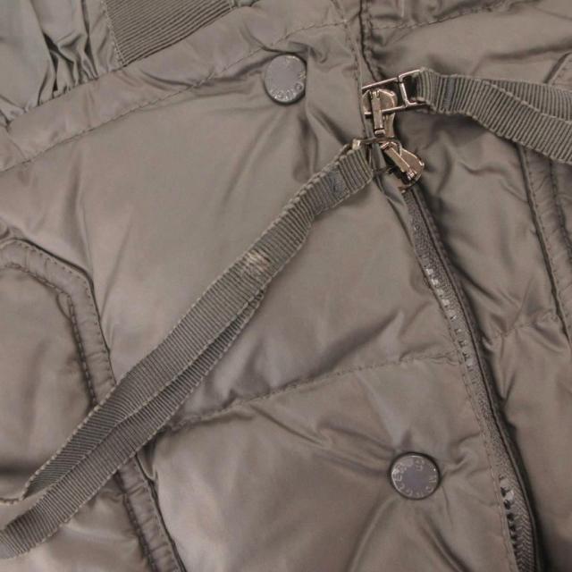 【中古】モンクレール MONCLER Sacai SERI ダウンジャケット ブルゾン フリル ロゴワッペン フード グレー_8