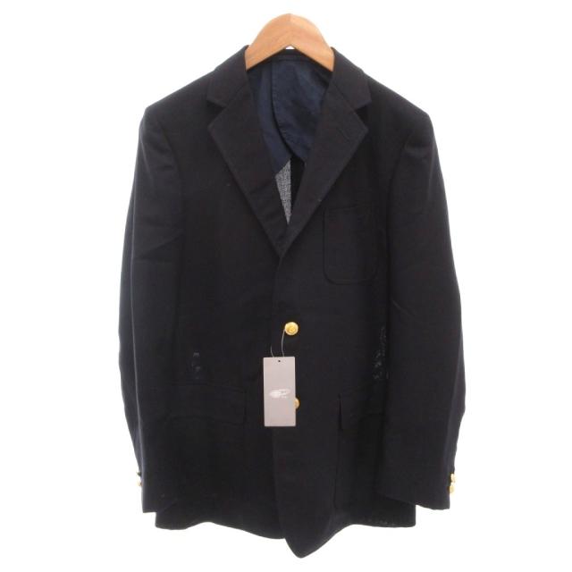 【中古】ビームスプラス iji Blazer タグ付き テーラードジャケット ブレザー 紺ブレ シルク混 モヘア混 38