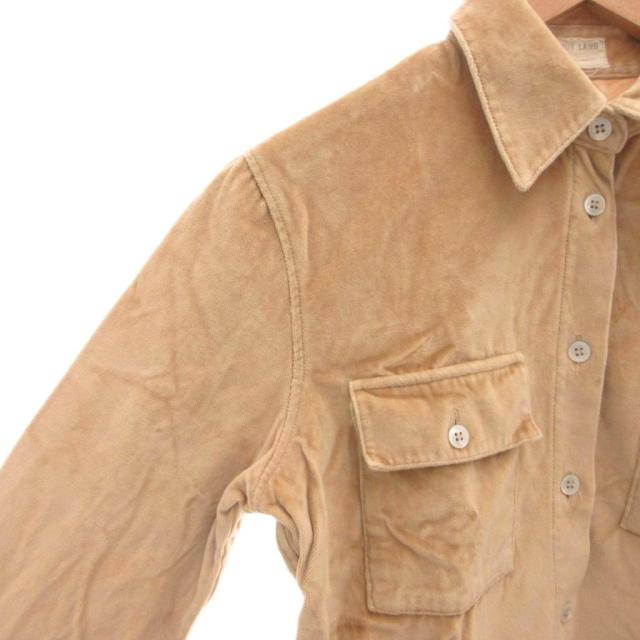 【中古】ヘルムートラング HELMUT LANG 本人期 90s ヴィンテージ シャツ 長袖 ベロア GTRタグ コットン S ベージュ_2